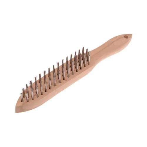 Faithfull 680/S4 Heavy-Duty Stainless Steel Scratch Brush - 4 Row
