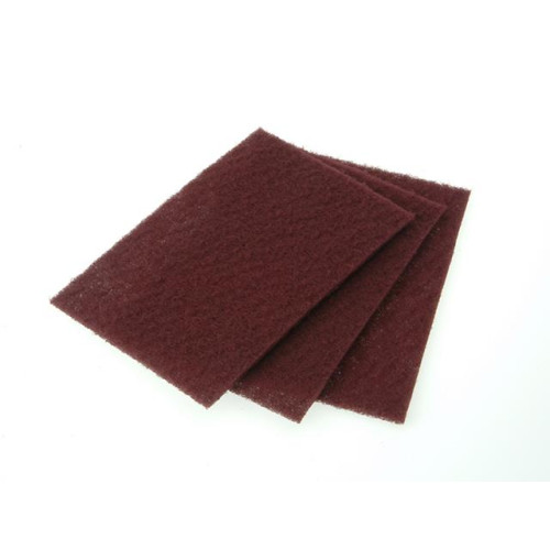 Faithfull Hand Pad Maroon 230 x 150mm Very Fine (Pack of 10)