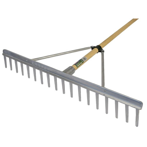 Faithfull Aluminium Landscape Rake Wooden Handle FSC 100%