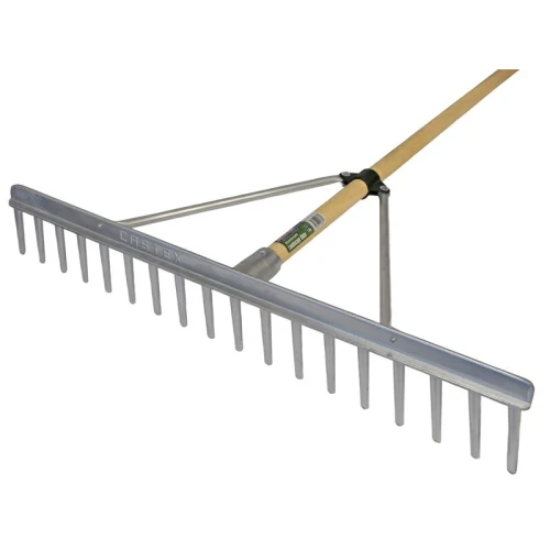 Faithfull Aluminium Landscape Rake Wooden Handle FSC 100%