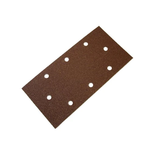 Faithfull 1/3 Sanding Sheet Red B/D Hook & Loop Holed Assorted (Pack Of 5)