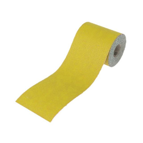 Faithfull Aluminium Oxide Paper Roll Yellow 115mm x 5m 80G