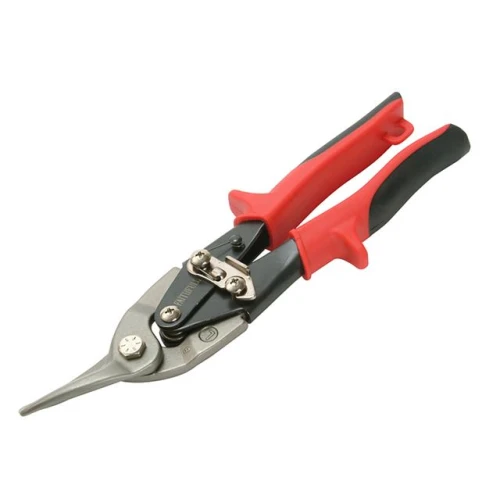 Faithfull Compound Aviation Snips - Red Left Cut