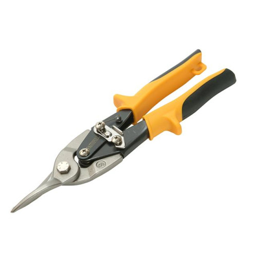 Faithfull Compound Aviation Snips - Yellow Straight Cut