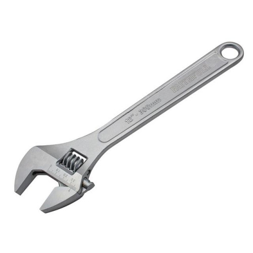 Faithfull Chrome Adjustable Spanner 300mm (12in)