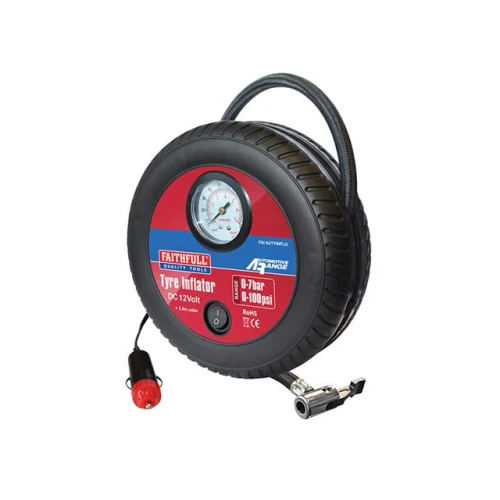 Faithfull Tyre Inflator 12v Low Volume