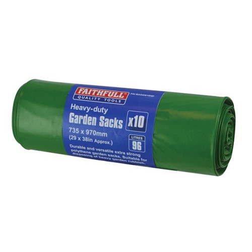 Faithfull Heavy-DutyÂ StrongÂ GardenÂ SacksÂ (10)