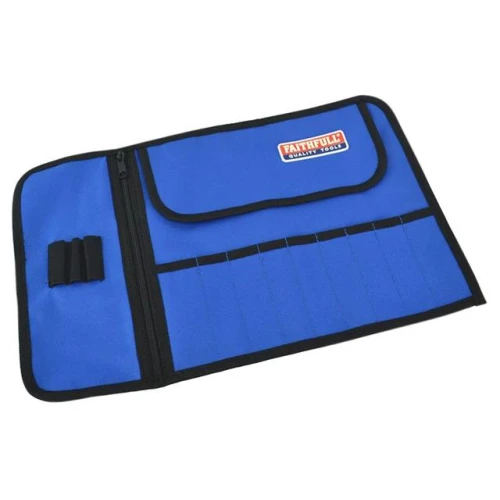 Faithfull Bit Roll - 9 Pocket 27 x 32cm (10 3/4 x 12 1/2 in)