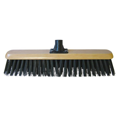 Faithfull Platform Broom Head Black PVC 45cm (18in) Threaded Socket