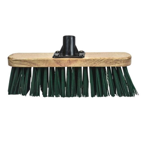 Faithfull Broom Head Stiff Green 300mm (12in) Threaded Socket