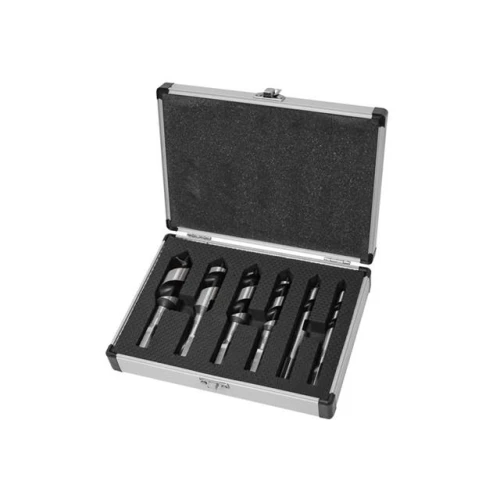 Faithfull Combination Wood Auger Bit 6 Piece Set 10-25mm Stubby