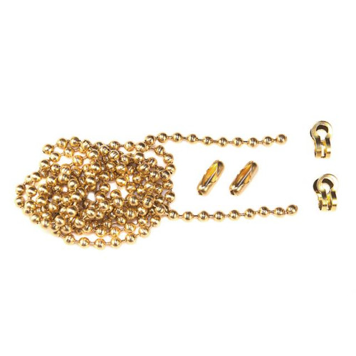 Faithfull Brass Ball Chain Kit 1m Polished Brass