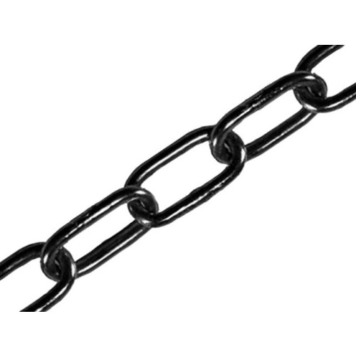 Faithfull Black Japanned Chain 2.5mm x 2.5m - Max load 50Kg