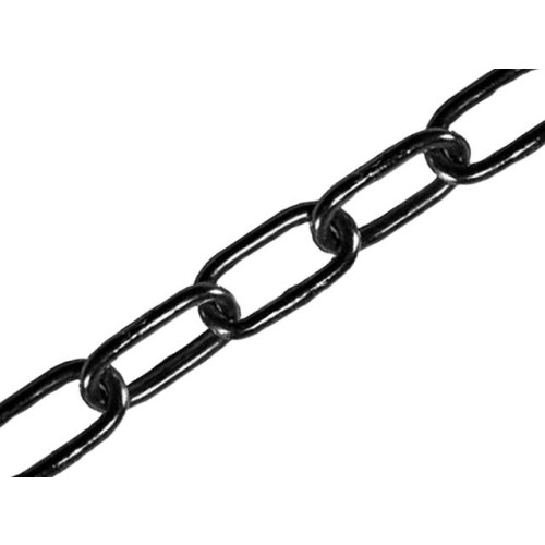 Faithfull Black Japanned Chain 5.0mm x 2.5m - Max load 160Kg