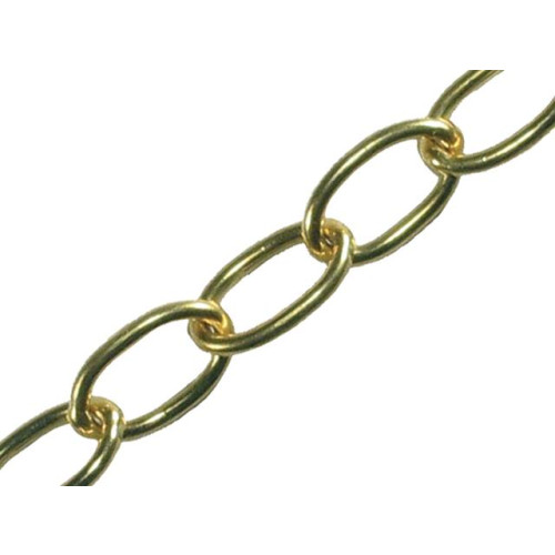 Faithfull Oval Chain 1.8mm 10 metre Polished Brass