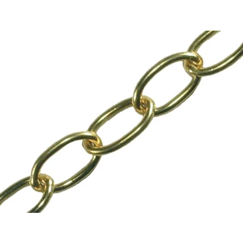 Faithfull Oval Chain 1.8mm 10 metre Polished Brass