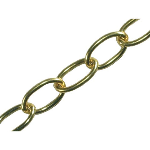 Oval Chain 2.3mm Polished Brass