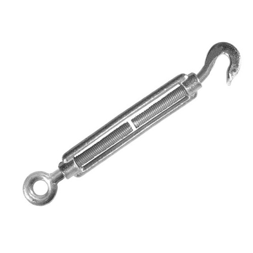 Faithfull Straining Screw 6mm Hook & Eye Galvanised (Pack 2)