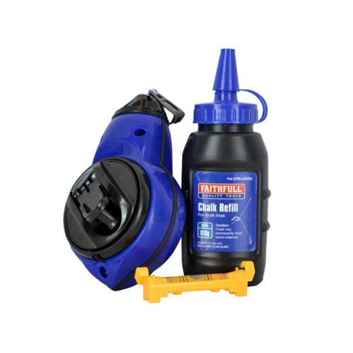 Faithfull Rapid Chalk Line Kit 30m