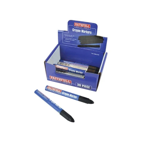 Faithfull Crayon Marker Black (CDU of 30)