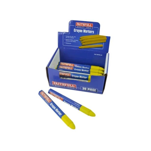 Faithfull Crayon Marker Yellow (CDU of 30)