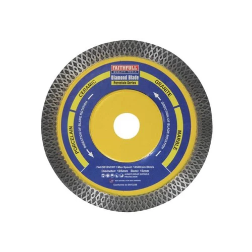 Faithfull Porcelain&Acirc;&nbsp;Diamond&Acirc;&nbsp;Blade&Acirc;&nbsp;105 x 16mm