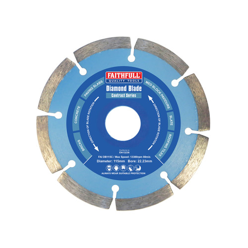 Faithfull Contract Diamond Blade 115 x 22.2mm