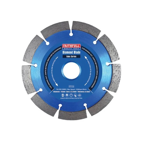 Faithfull Mortar Raking Diamond Blade 115 x 22mm