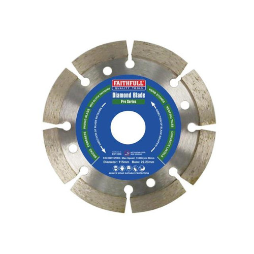 Faithfull Pro Diamond Blade 22mm x 115 mm