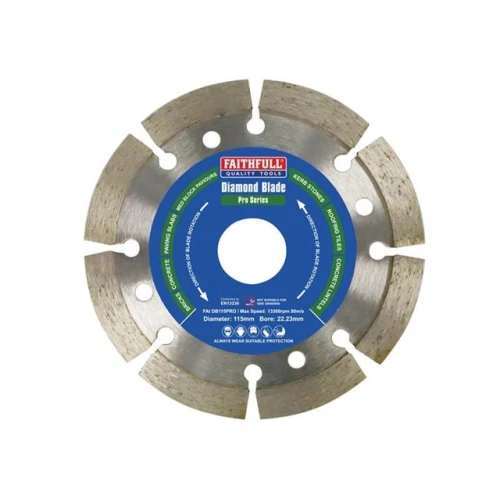 Faithfull Pro Diamond Blade 22mm x 115 mm