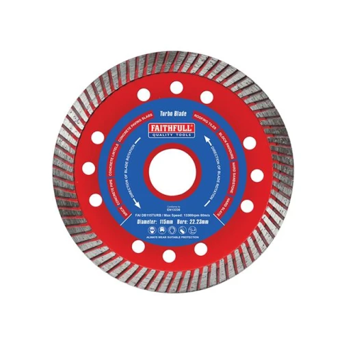 Faithfull Turbo Cut Diamond Blade 115 x 22mm