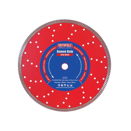 Faithfull Turbo Cut Diamond Blade 300 x 20mm