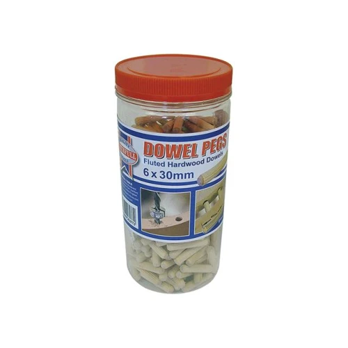 Faithfull Wood Dowels Fluted 30 x 6mm (Tub 300)