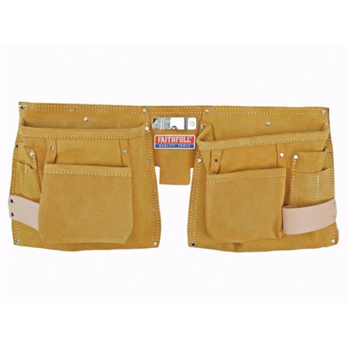 Faithfull Double Tool & Nail Pouch