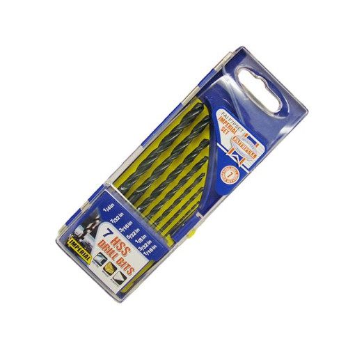 Faithfull HSS Drill Bit Set 7 Piece 1/16-1/4 x 1/32