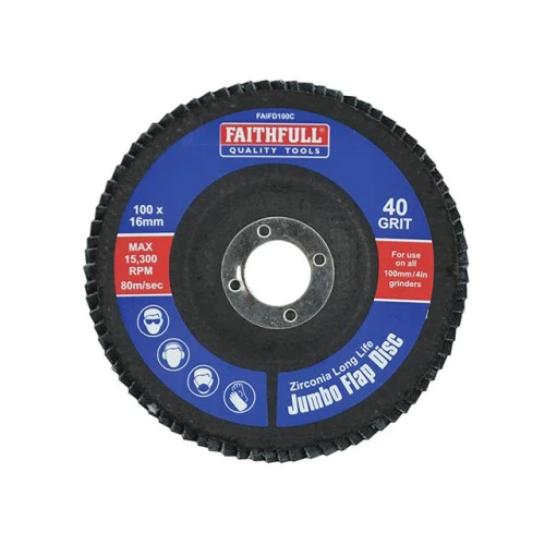 Faithfull Flap Disc 100mm Coarse