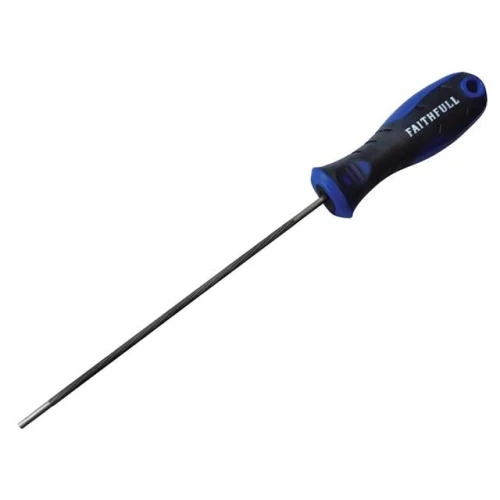 Faithfull Chainsaw File 200mm x 4mm (8 in x 5/32 in) Handled