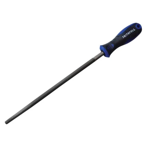 Faithfull Handled Round Second Cut Engineers File 250mm (10 In)