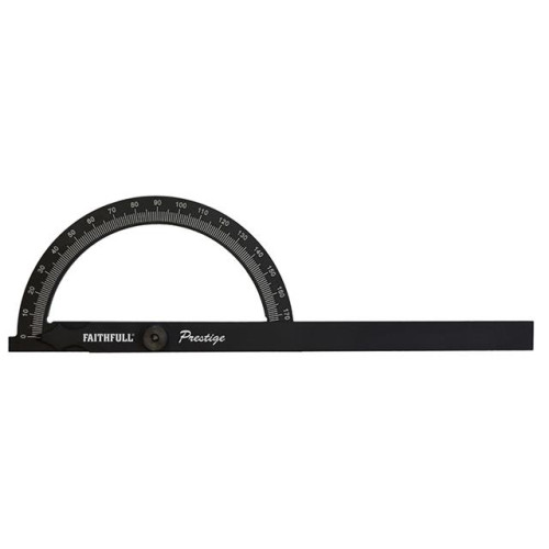 Faithfull Prestige Angle Gauge Black Aluminium 150 x 270mm