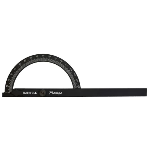 Faithfull Prestige Angle Gauge Black Aluminium 150 x 270mm
