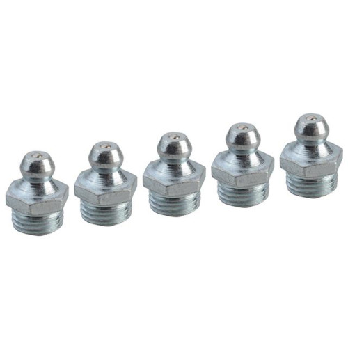 Faithfull Grease Nipple Straight M10 x 1.0 (Pack 5)