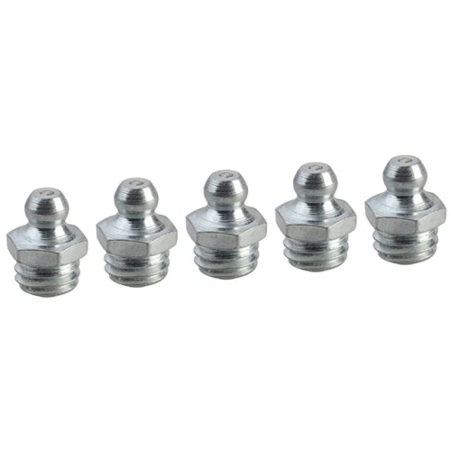 Faithfull Grease Nipple Straight M10 x 1.5 (Pack 5)