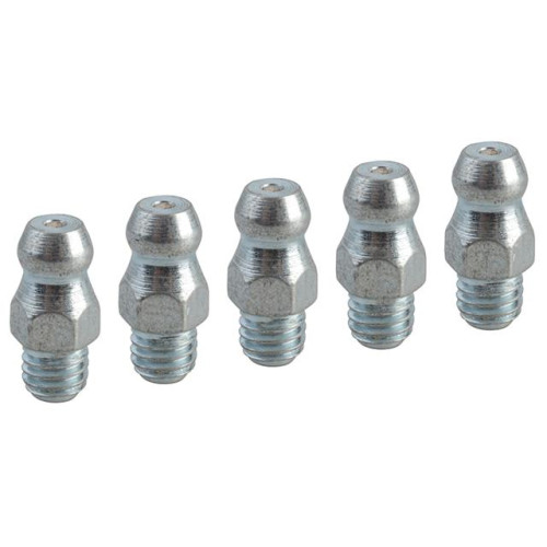 Faithfull Grease Nipple Straight M6 x 1.0 (Pack 5)