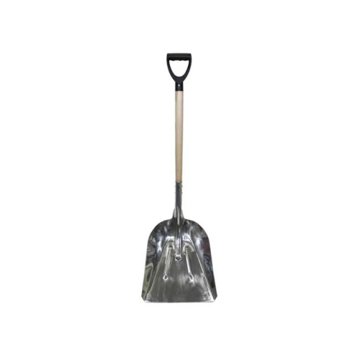 Faithfull Aluminium Grain Shovel Wood Handle