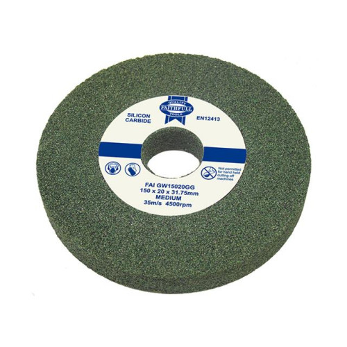 Faithfull General Purpose Grinding Wheel 150mm X 16mm Green Grit