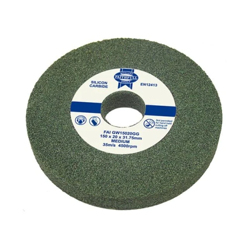 Faithfull General Purpose Grinding Wheel 150mm X 16mm Green Grit