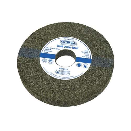 Faithfull General Purpose Grinding Wheel 150mm X 16mm Medium Alox