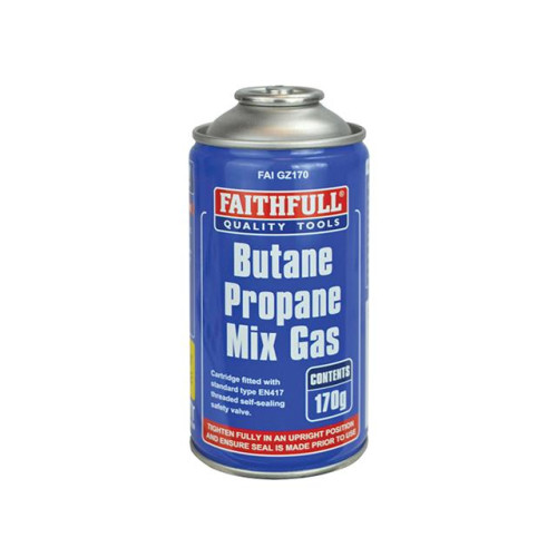 Faithfull Butane Propane Gas Cartridge 170g