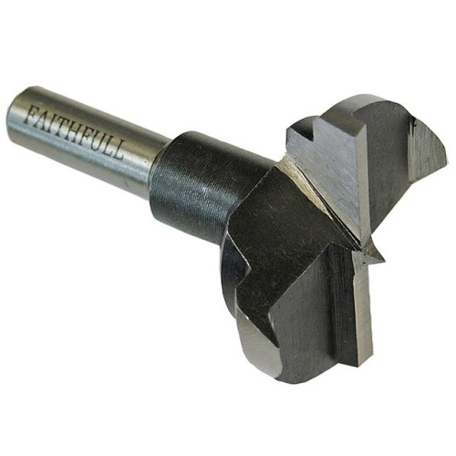 Faithfull HCS Hinge Bore Bit 35mm x 60mm 8mm Shank