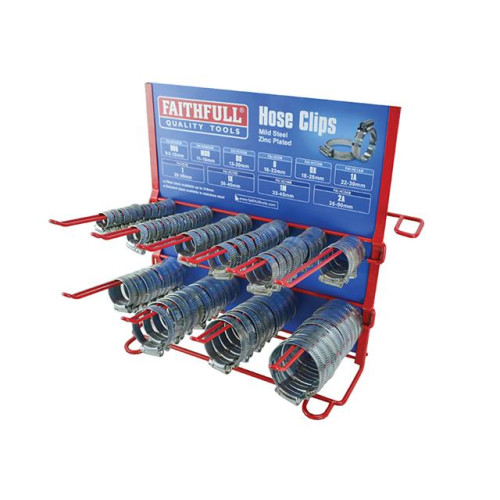 Faithfull Hoseclip Display C/W Stock 100Pc